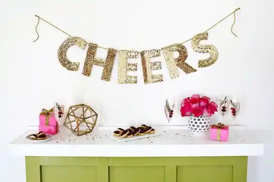 Sequined letters