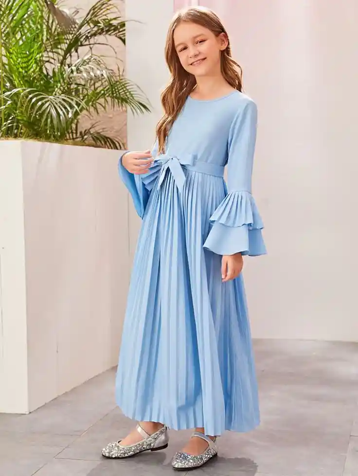 Pleated Layered Dress